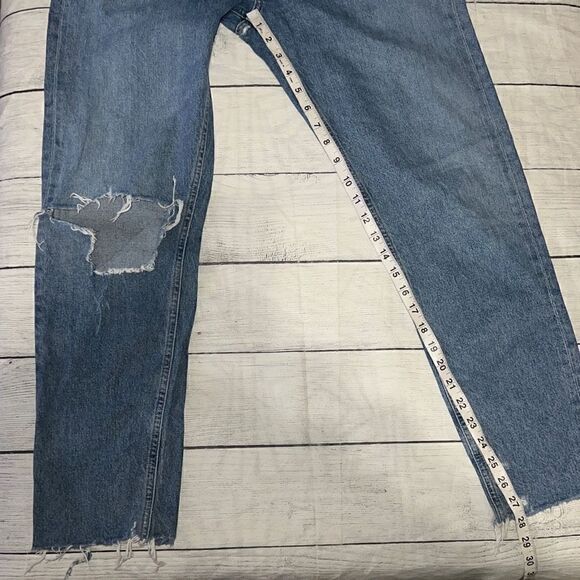 Agolde Jamie High Rise Classic Distressed Button Fly Denim Jeans sz 29 READ - Picture 5 of 11